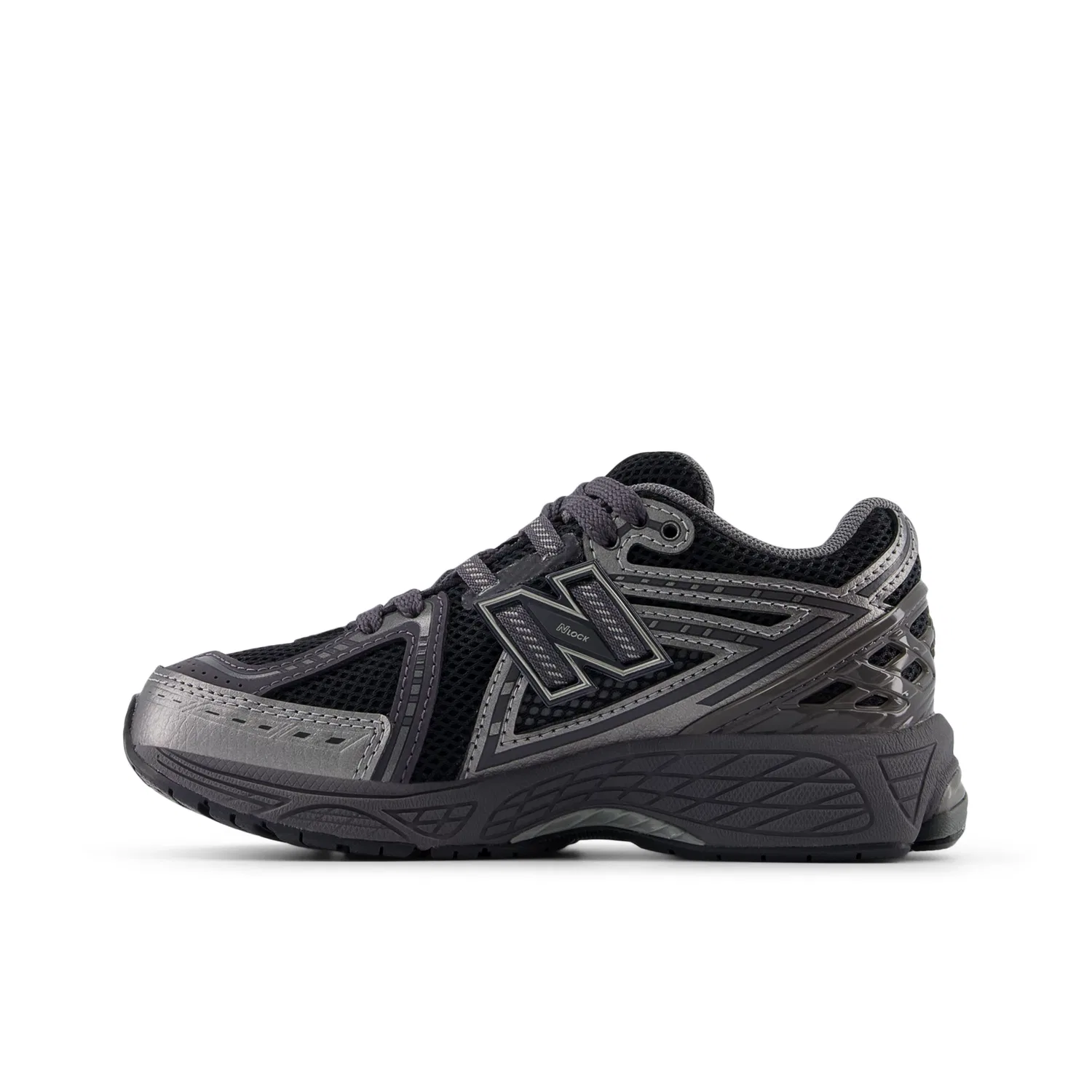 Детские кроссовки с шнуровкой 1906 Lace New Balance, Phantom With Silver Metallic — фото 3