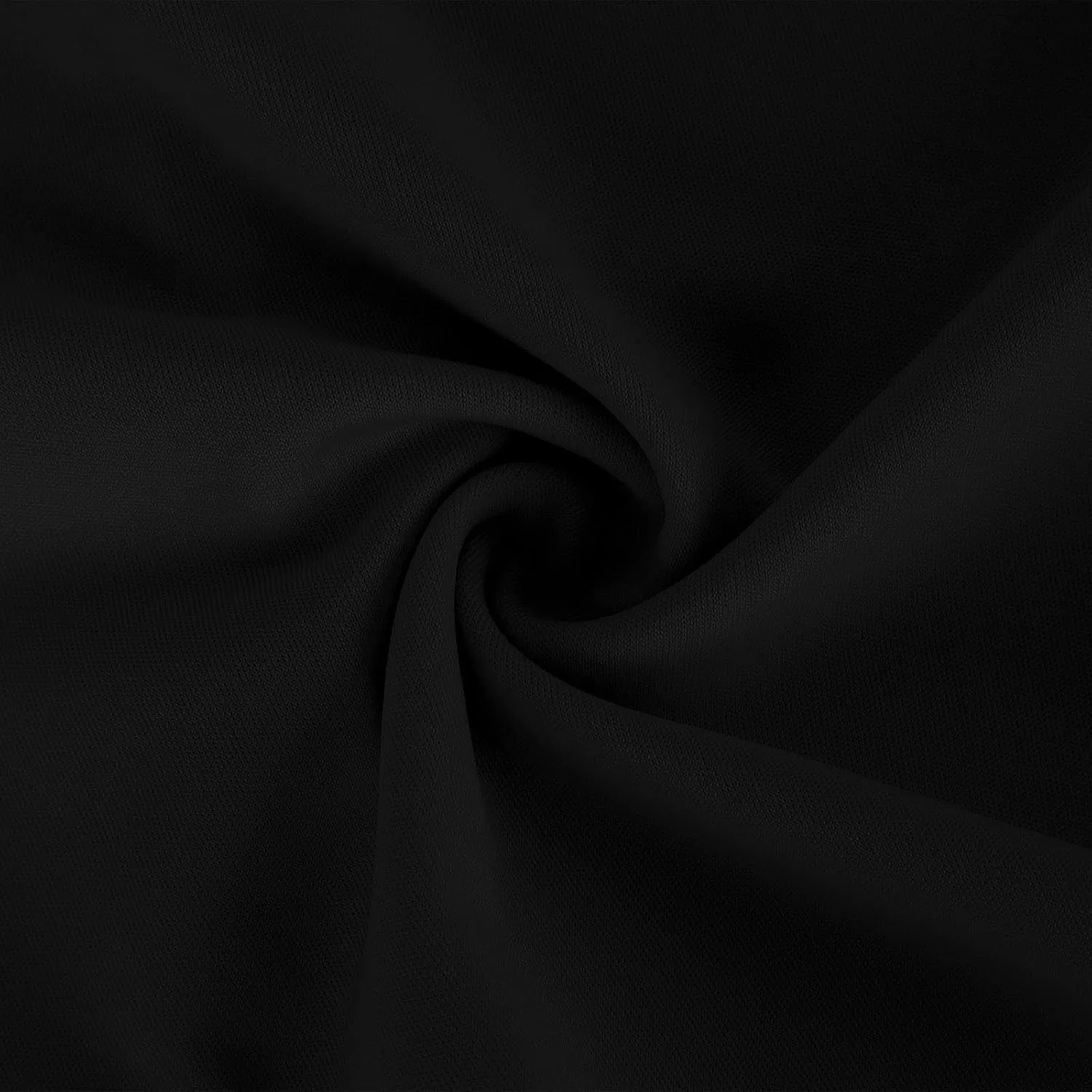 Женское атласное платье миди с открытыми плечами, Black — фото 3