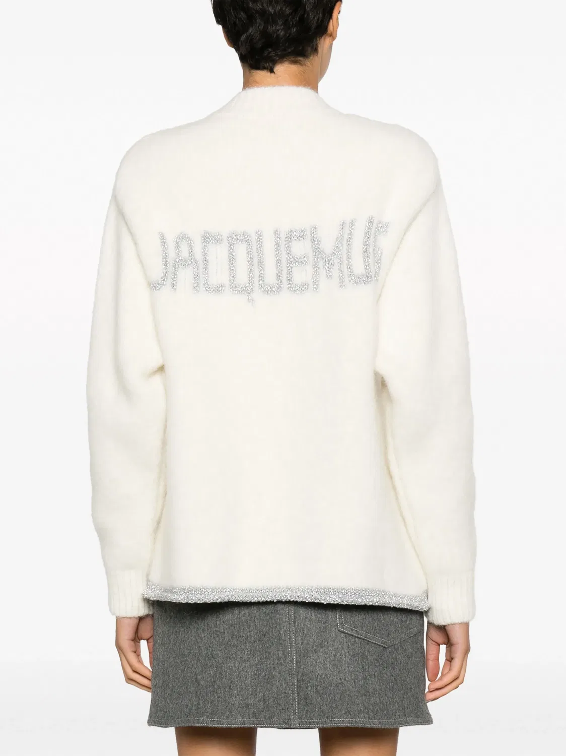 Jacquemus Джемпер с интарсией, белый — фото 2