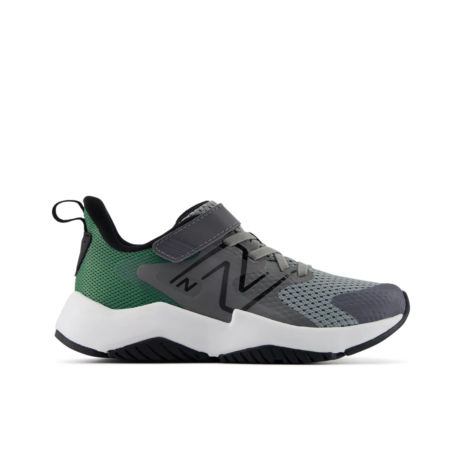 Детские кроссовки с дышащей сеткой RAV v2 Hook & Loop New Balance, Castlerock With Slate Grey And Outfield