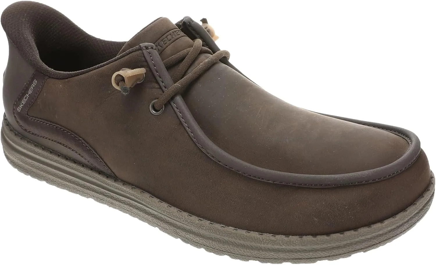 Мужские кроссовки Skechers Melson - носки EdrickMoc, какао