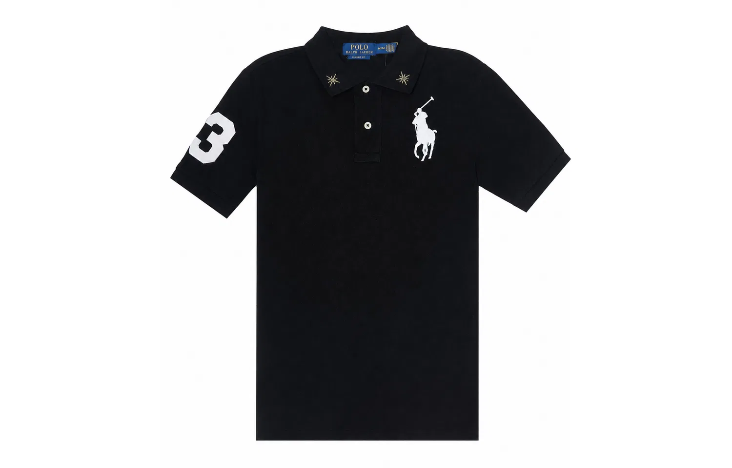 Детская футболка-поло с коротким рукавом Black Diagonal Star Polo Ralph Lauren