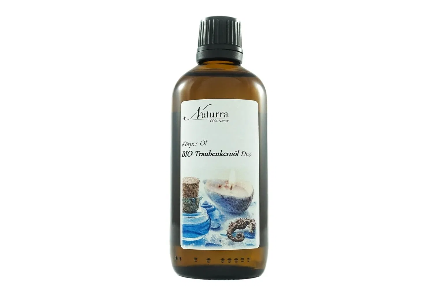 Масло для тела Organic Grape Seed Oil Duo, Naturra, 100 мл, с маслом граната