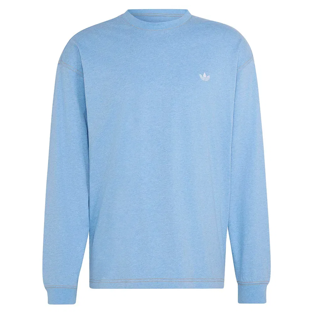 Футболка с длинным рукавом Trefoil Essentials Melange Adidas Originals, синий — фото 3