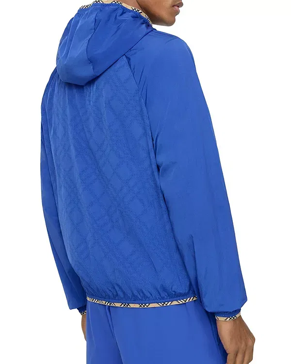 Мужская куртка с капюшоном легкая нейлоновая Burberry, Knight Blue — фото 2