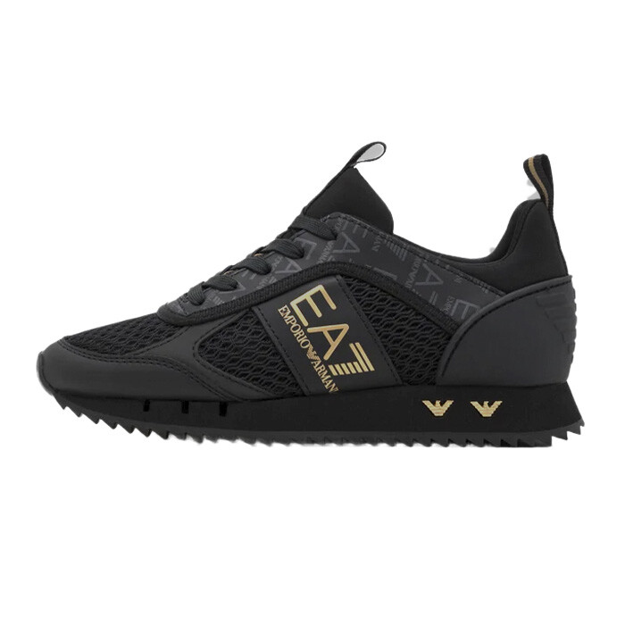Кроссовки Emporio Armani EA7, черный/золотой