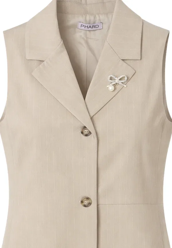 Платье хлопковое Dress - shirt dress Phard, бежевый — фото 3