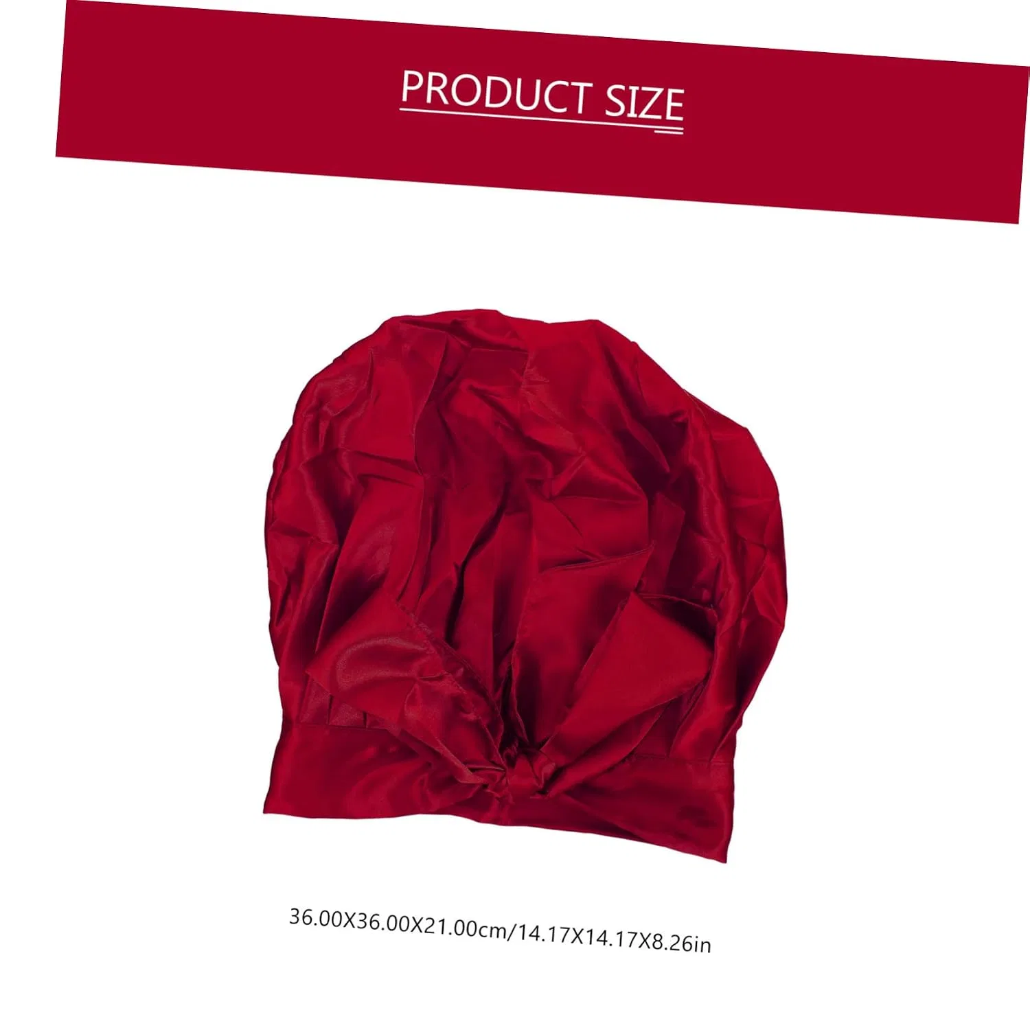 Шапочка для душа Satin Sleep Cap VICASKY, Wine Red — фото 2