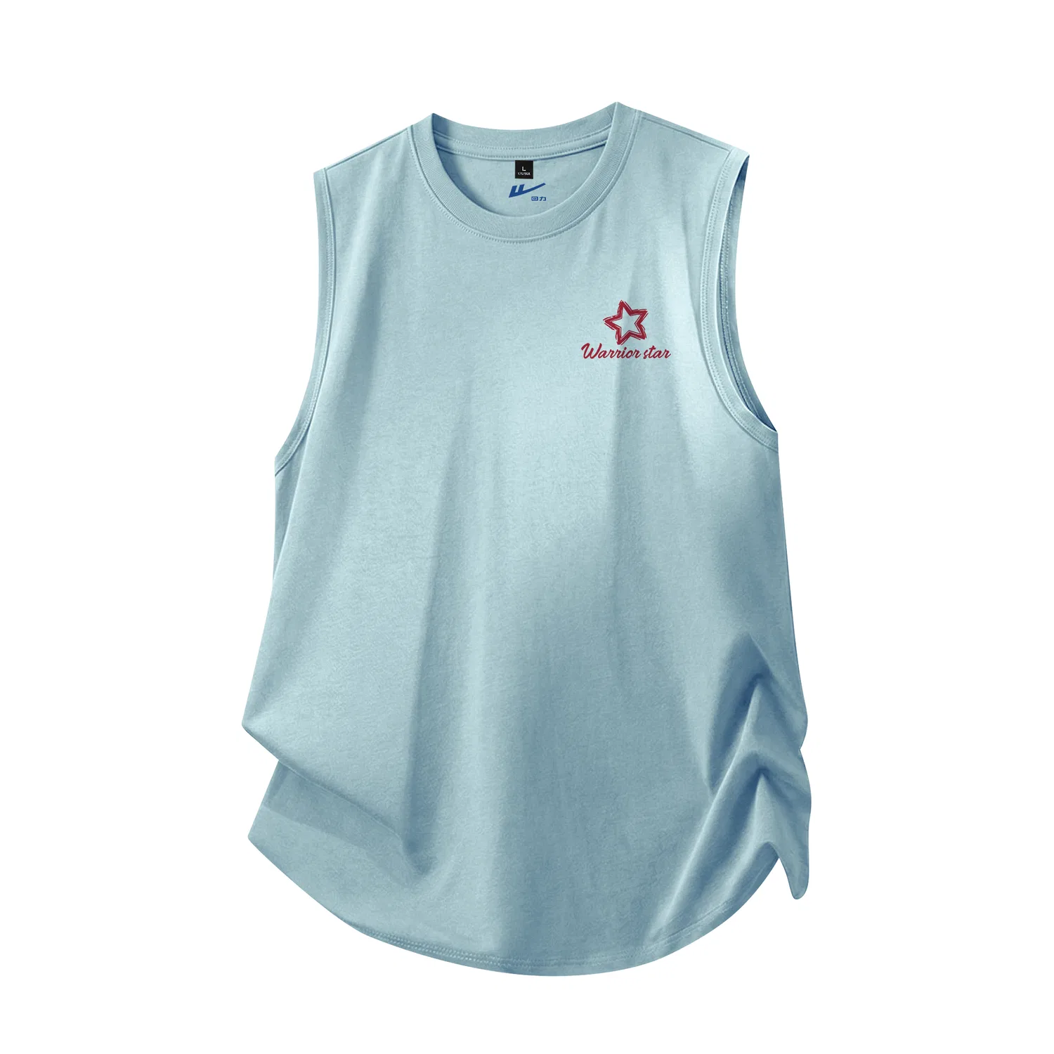 Детская майка без рукавов с круглым вырезом Slim Fit Light Blue WARRIOR