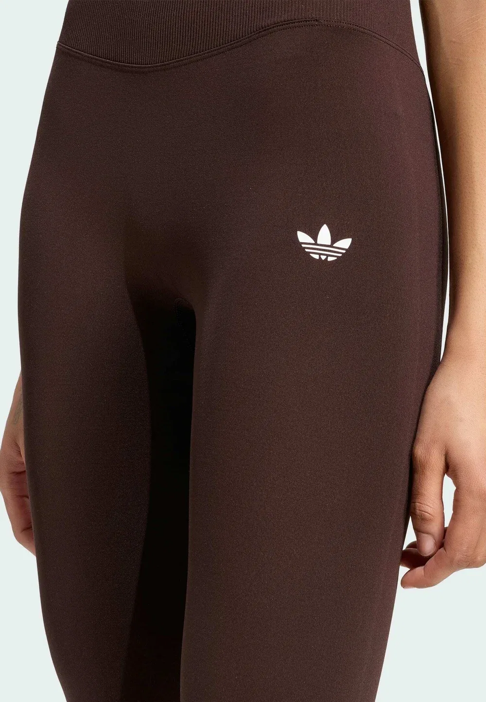 Необходимые бесшовные колготки - леггинсы - брюки Adidas Originals, Aurora Coffee — фото 3