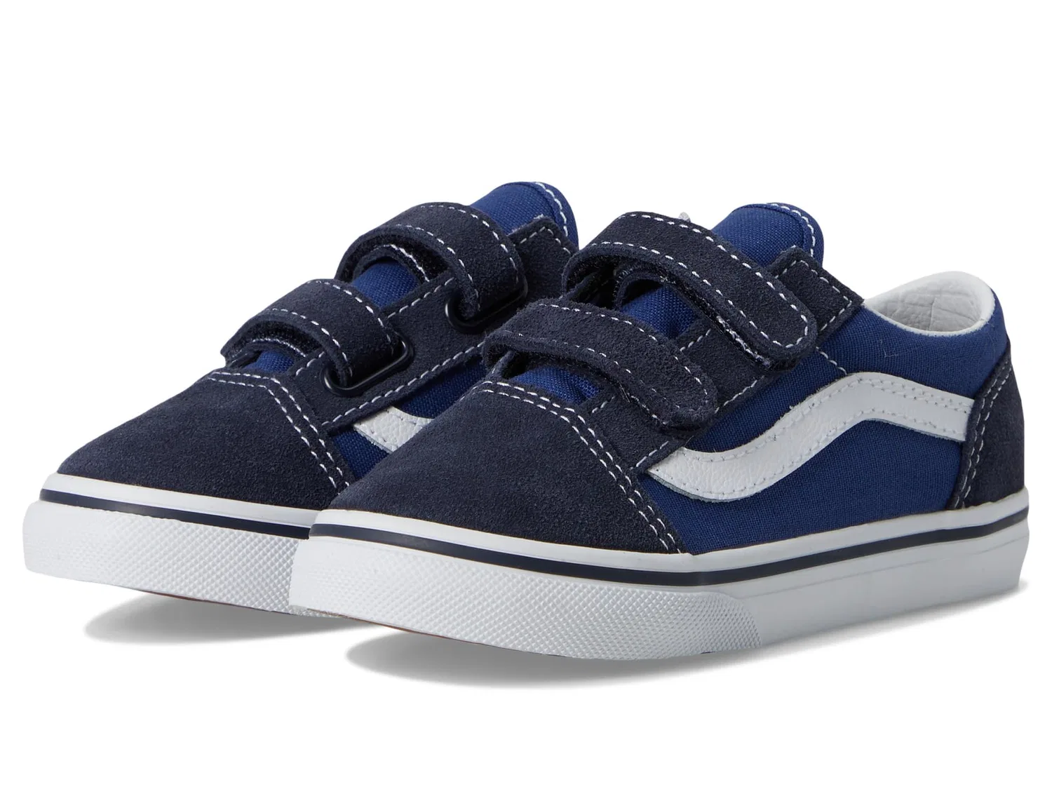 Кроссовки Old Skool V (для младенцев и малышей) Vans Kids, Navy — фото 2
