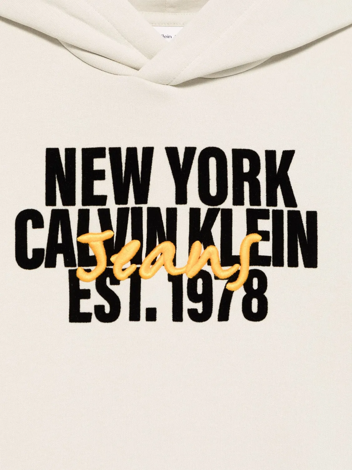 Толстовка с логотипом Calvin Klein, нейтральный — фото 2