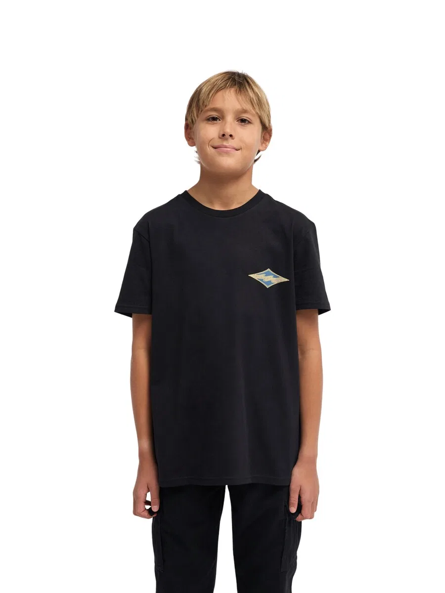 Футболка BILLABONG 'Crayon Wave' черного цвета — фото 2