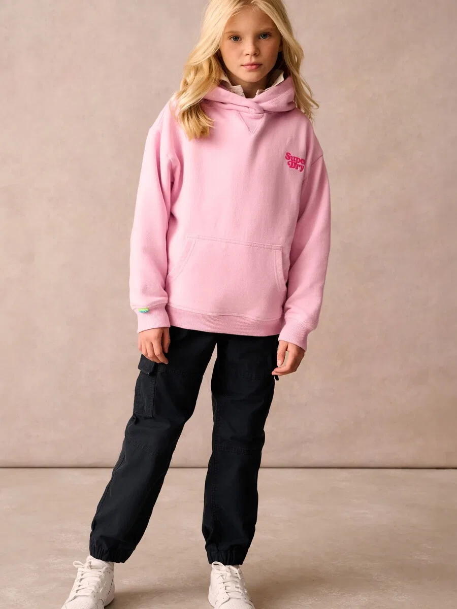 Толстовка Superdry & Co 'Essentials' в розовом и светло-розовом цвете — фото 4