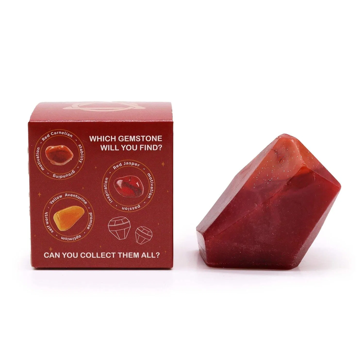 Твердое мыло Crystal Soap с минералом внутри, Fire, Ancient Wisdom, 300 г