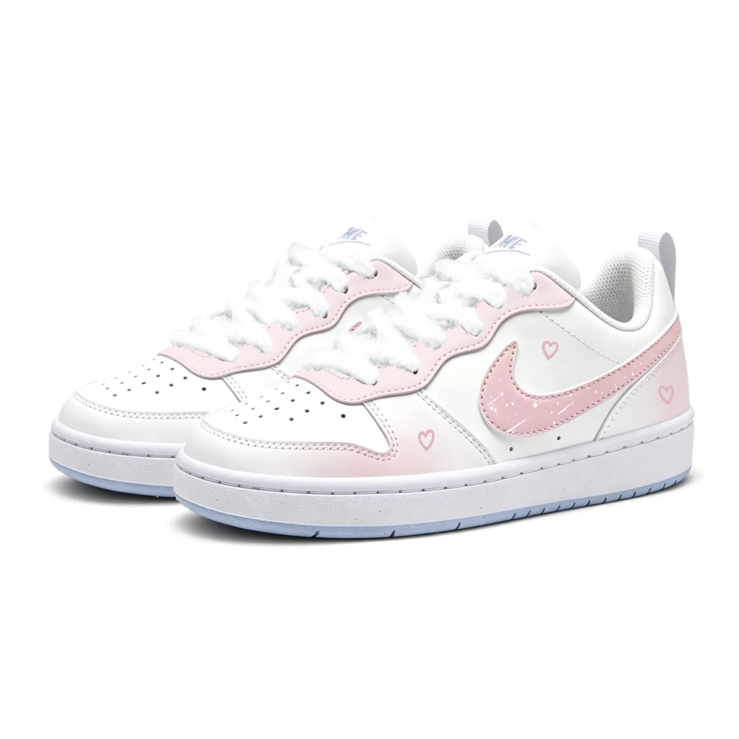 Детские кеды с низким верхом Court Borough Skateboard Shoes Nike, Pink — фото 4