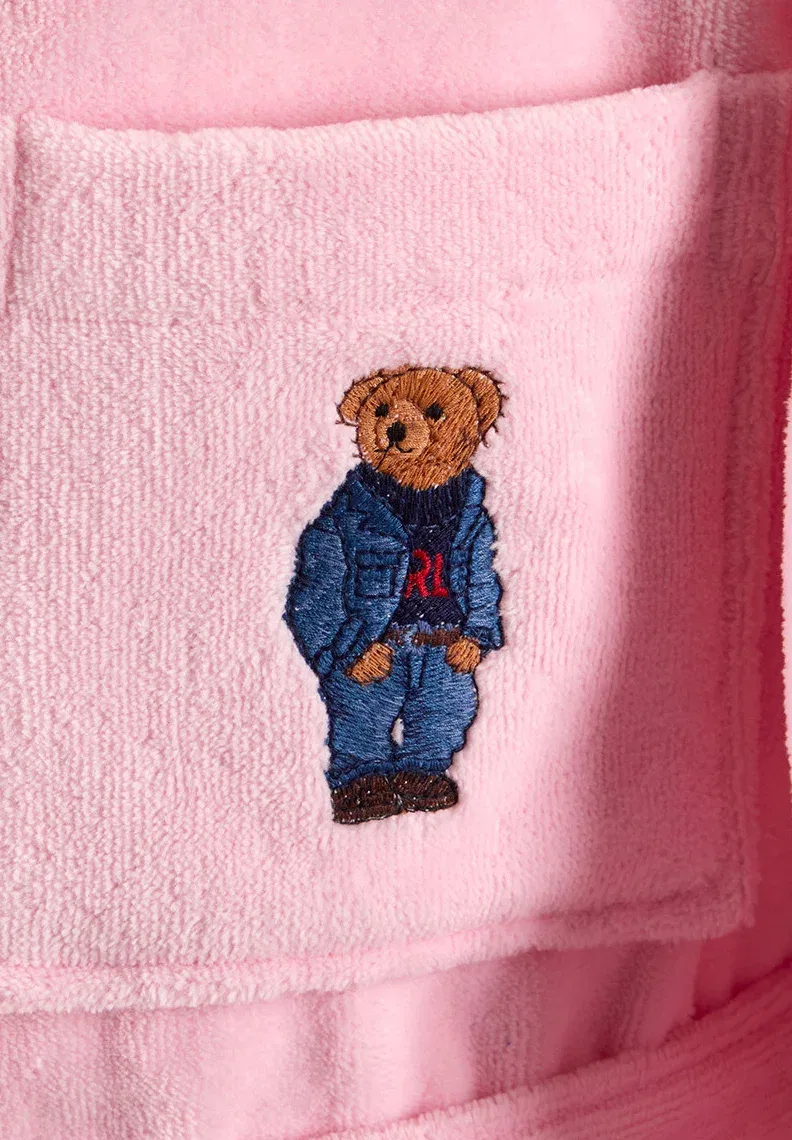 Медведь - халат Polo Ralph Lauren, Carmel Pink — фото 4