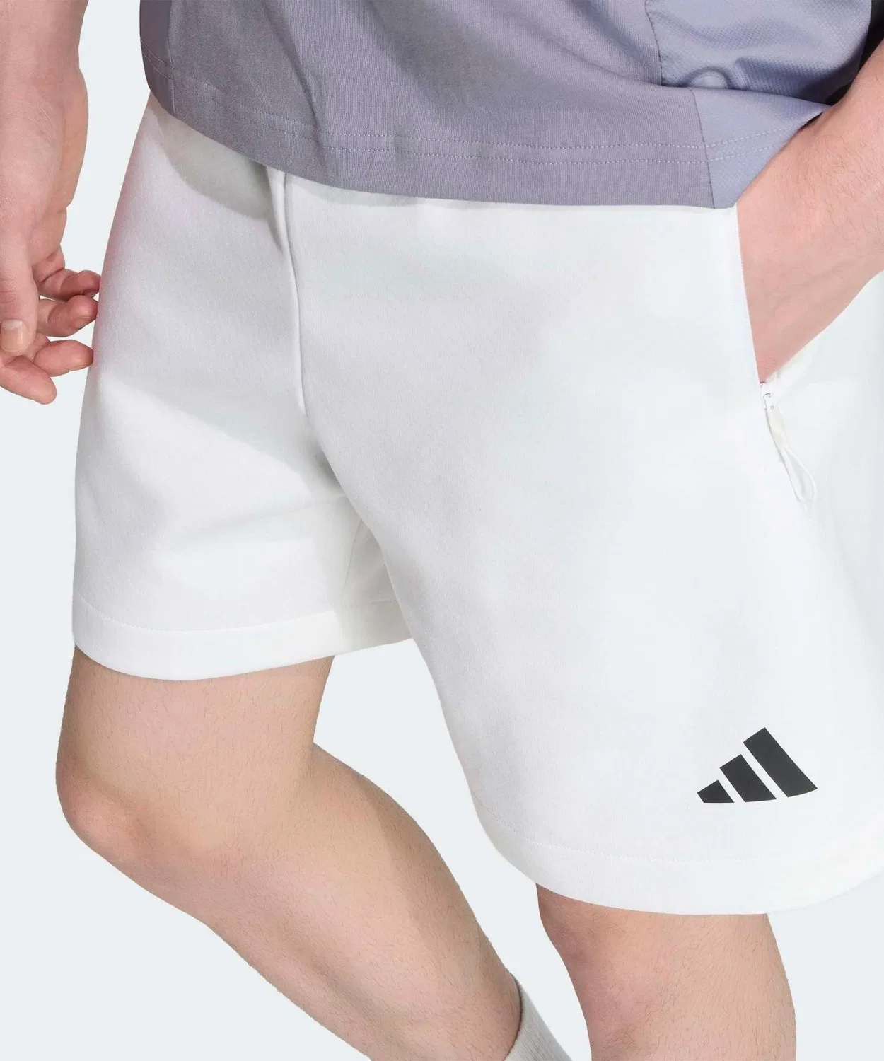 Мужские шорты с регулируемым поясом Z.N.E. Adidas, Белый — фото 3