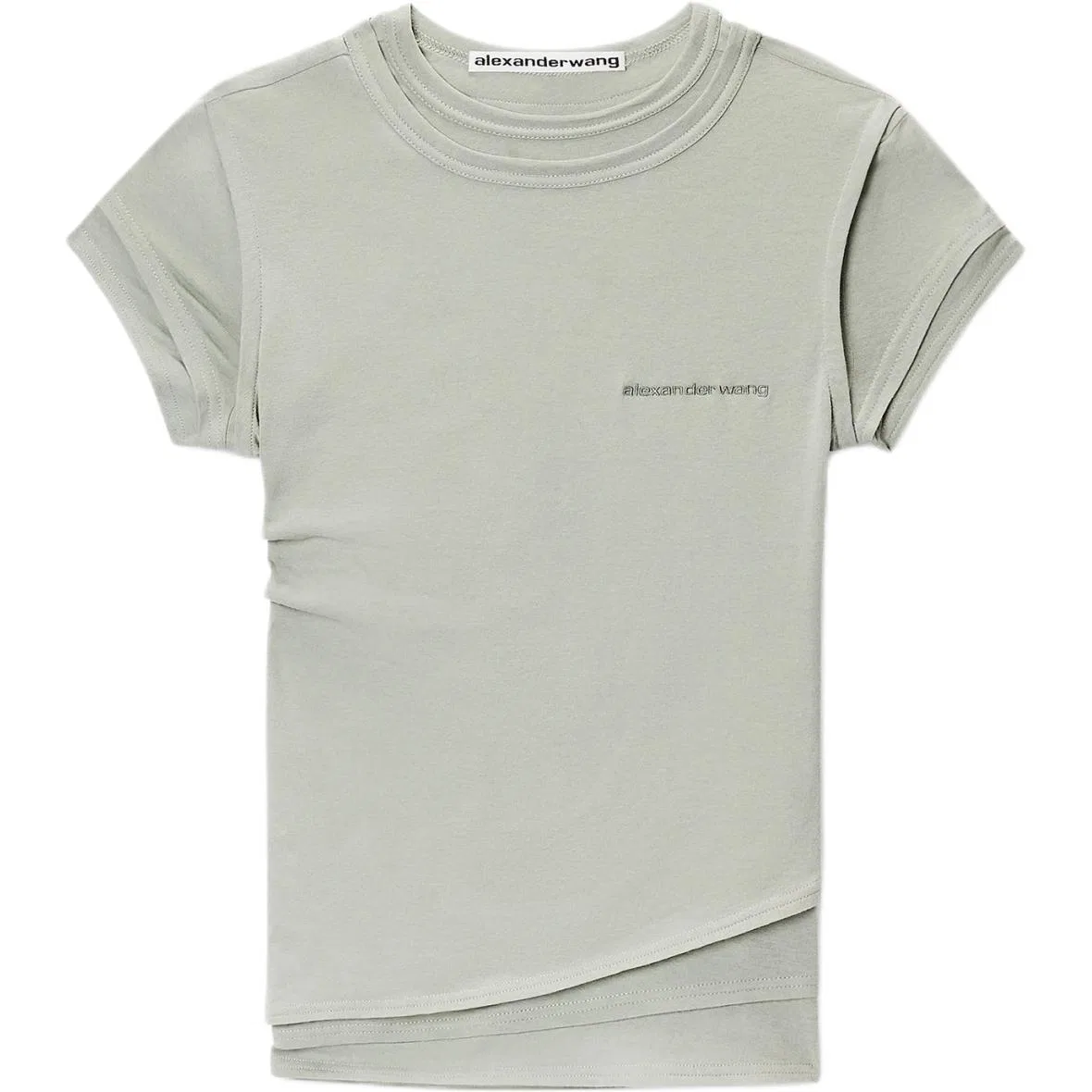 Женская футболка хлопковая Alexander Wang, Flame Green