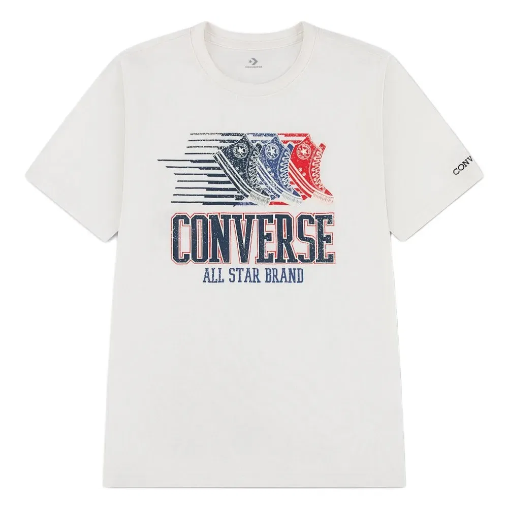 Детская футболка для мальчиков с коротким рукавом Anniversary Of America Converse kids, White