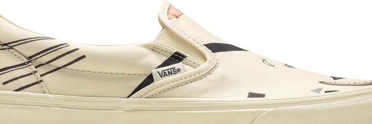Кеды Vans MoMA x Classic Slip-On Vasily Kandinskys Orange, кремовый — фото 2