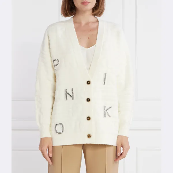 

Кардиган свободного кроя Pinko, бежевый
