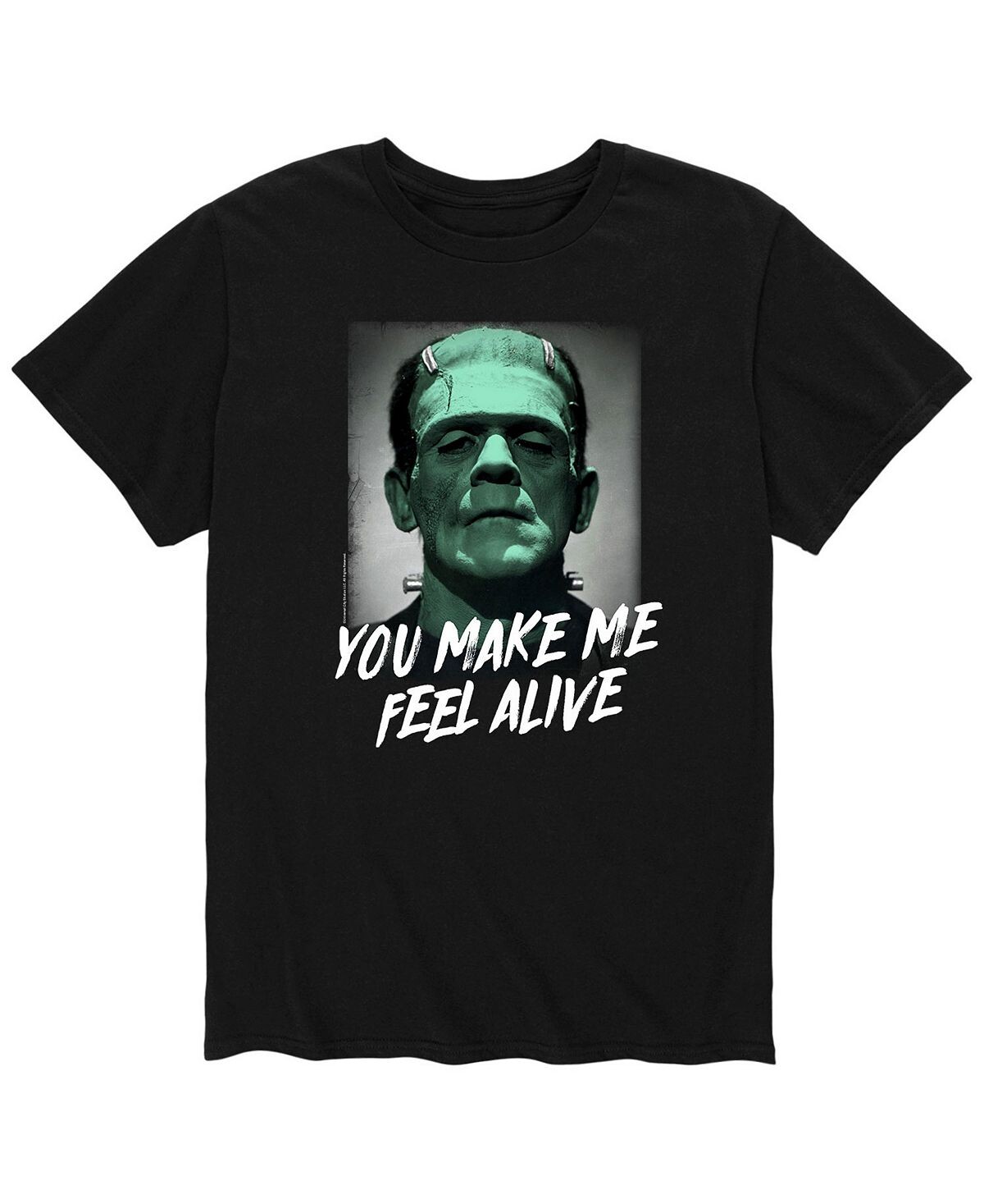 

Мужская футболка universal classic monster feel alive AIRWAVES, черный