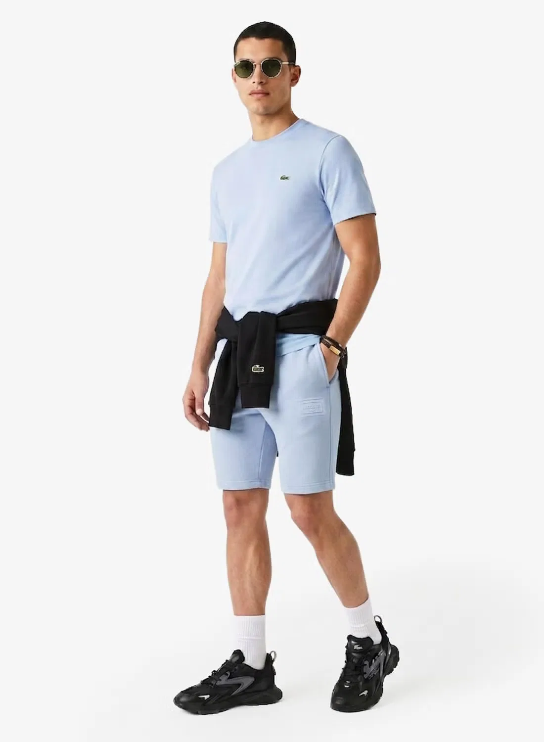 Шорты из флиса Regular fit Lacoste, синий — фото 4