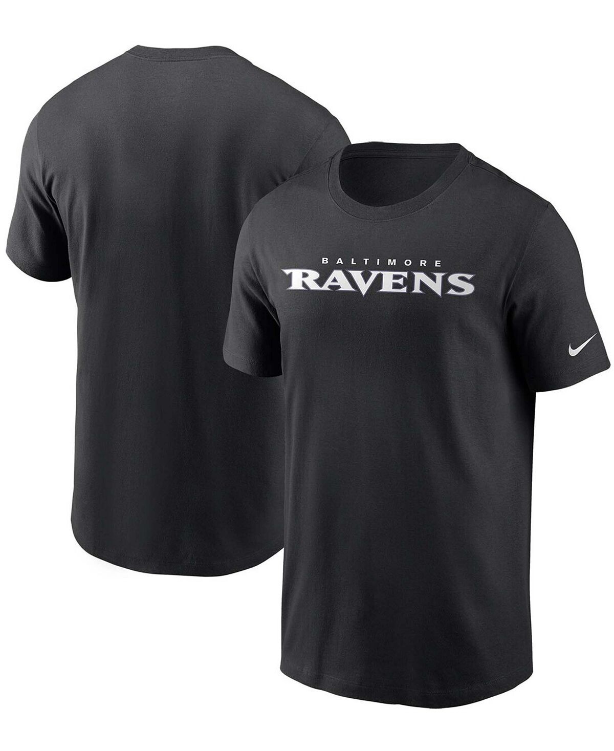 

Мужская черная футболка с логотипом baltimore ravens team Nike, черный
