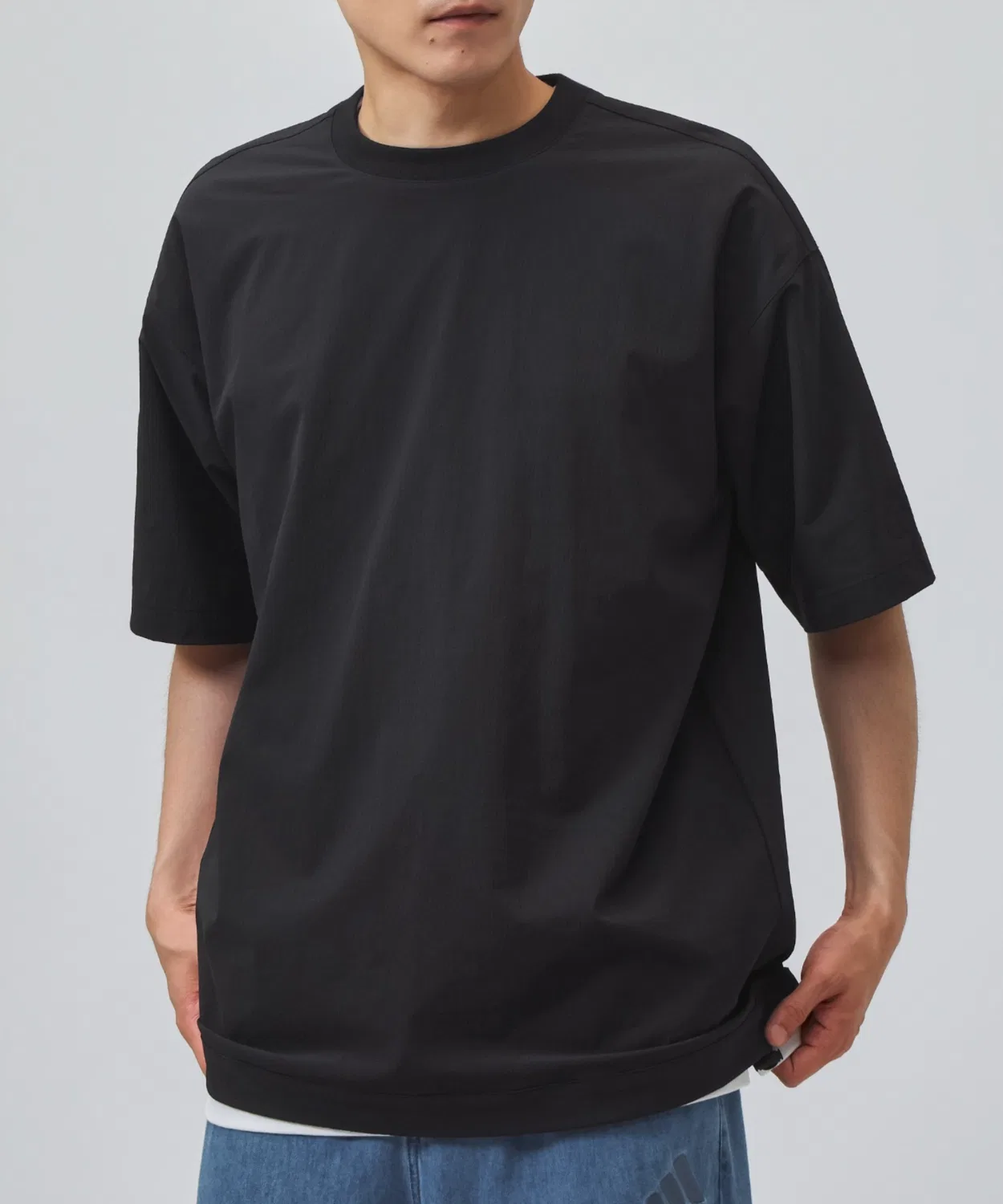 Мужская футболка с коротким рукавом с графическим принтом Adidas Cool Feeling Loose Fit Tropical Graphic, Black