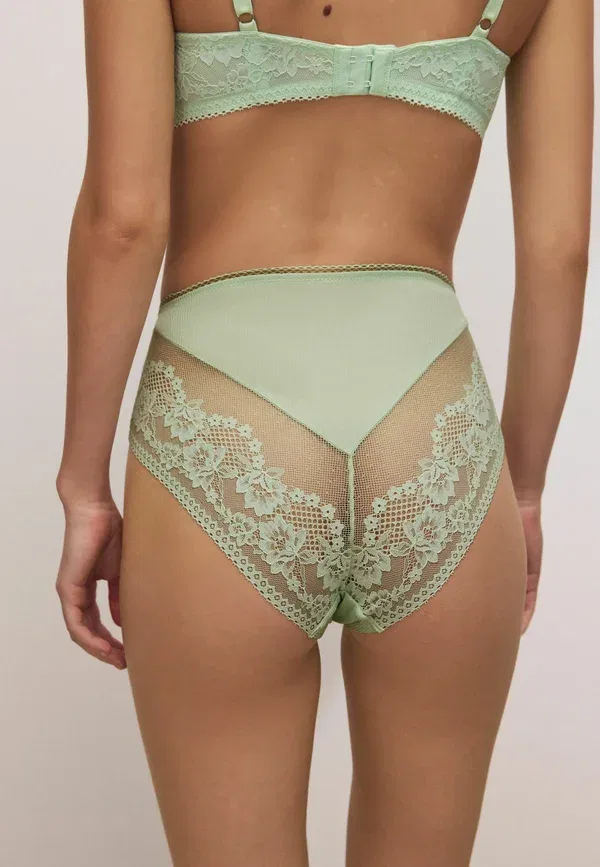 Трусы кружевные Regular fit - knickers 2 pack Next, Green, White, белый/зеленый — фото 3