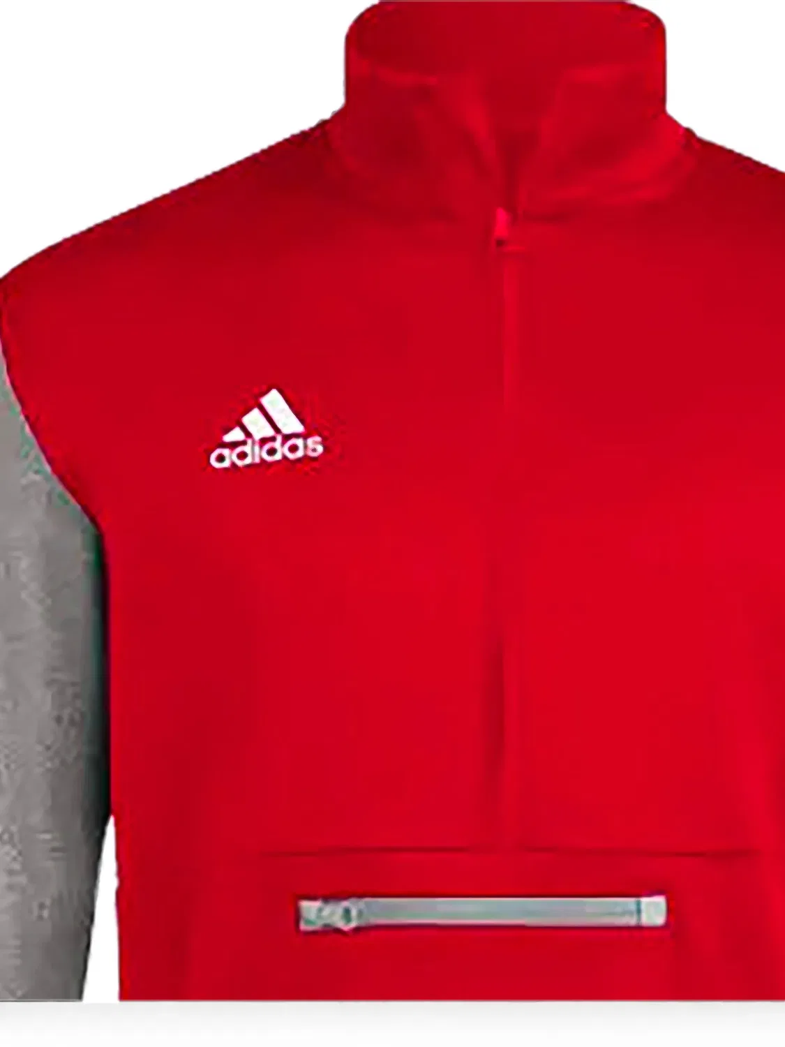 Толстовка Team Issue с воротником на молнии Adidas, красный — фото 2