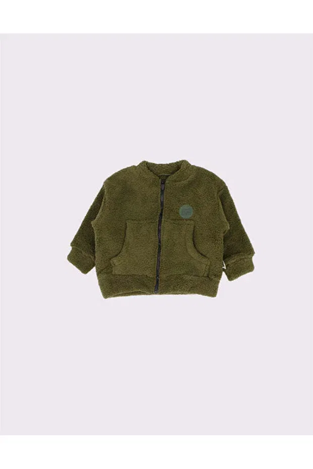 Детский кардиган с капюшоном на молнии Rg Kidsstore, Haki