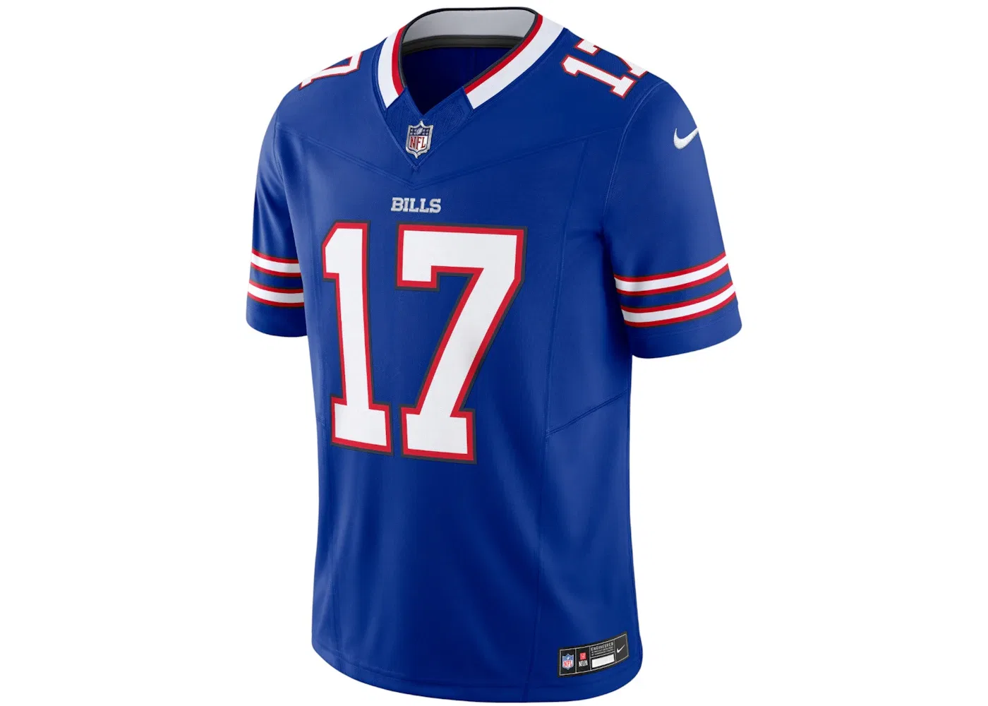Мужская футболка с принтом Nike x NFL Buffalo Bills Josh Allen 17 Tee, Game Royal