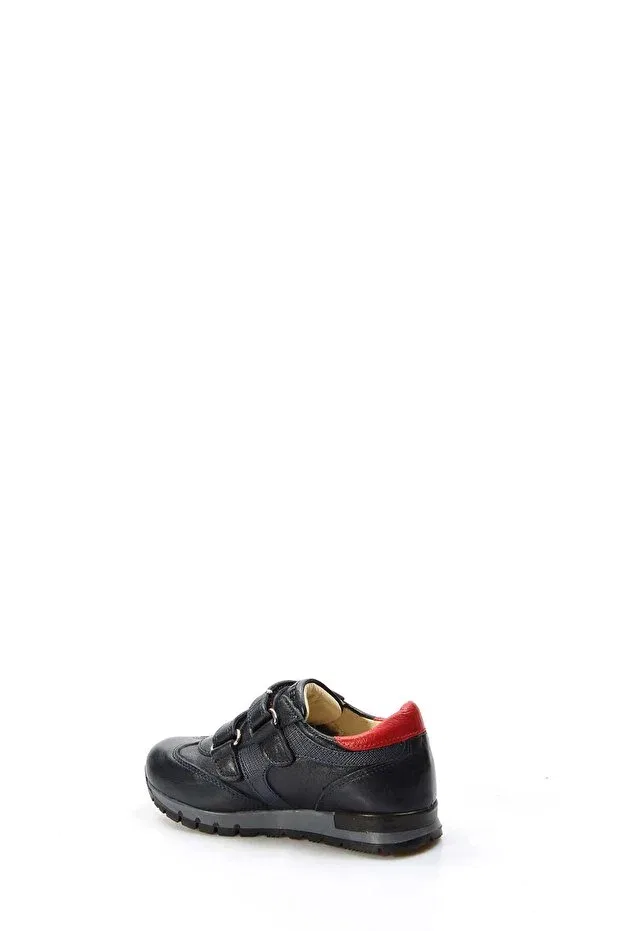 Детские повседневные туфли из натуральной кожи Fast Step, Navy Blue Red — фото 2