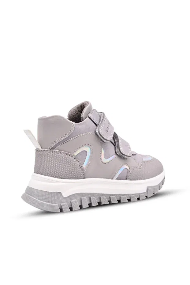 Детские ботинки для девочек на плоской подошве Amore Kids A More, Silver — фото 2