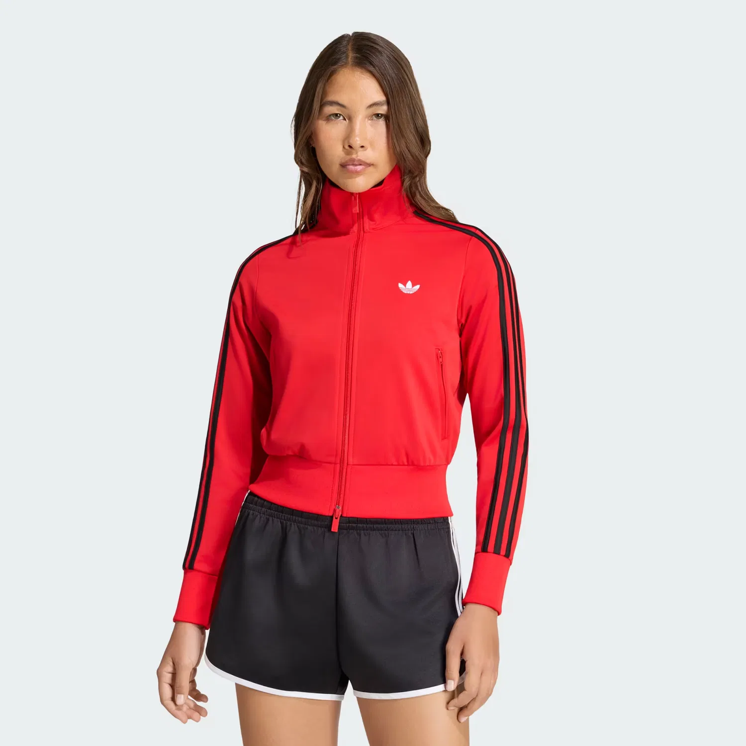 Женская спортивная куртка на молнии Firebird Classic Track Jacket Adidas Originals, ярко-красный/черный/белый