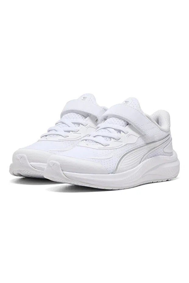Детские кроссовки для девочек с липучками Skyrocket 2 ac+ ps Puma, White — фото 2