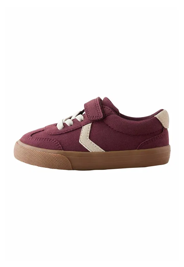 Кроссовки с липучкой Touch fastening elastic lace trainers Next, бордовый