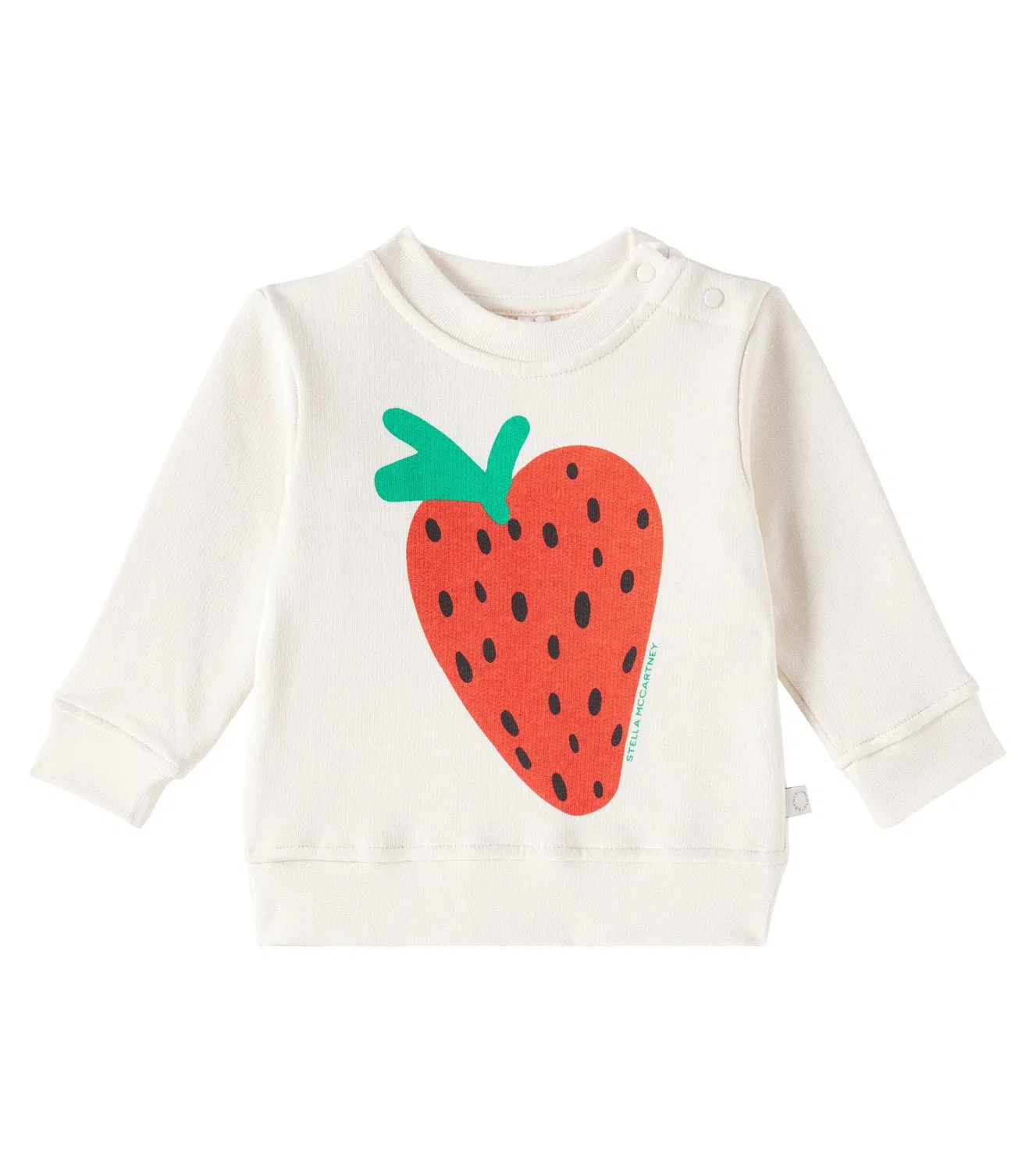 Детская толстовка из хлопкового трикотажа с принтом Stella Mccartney Kids, бежевый