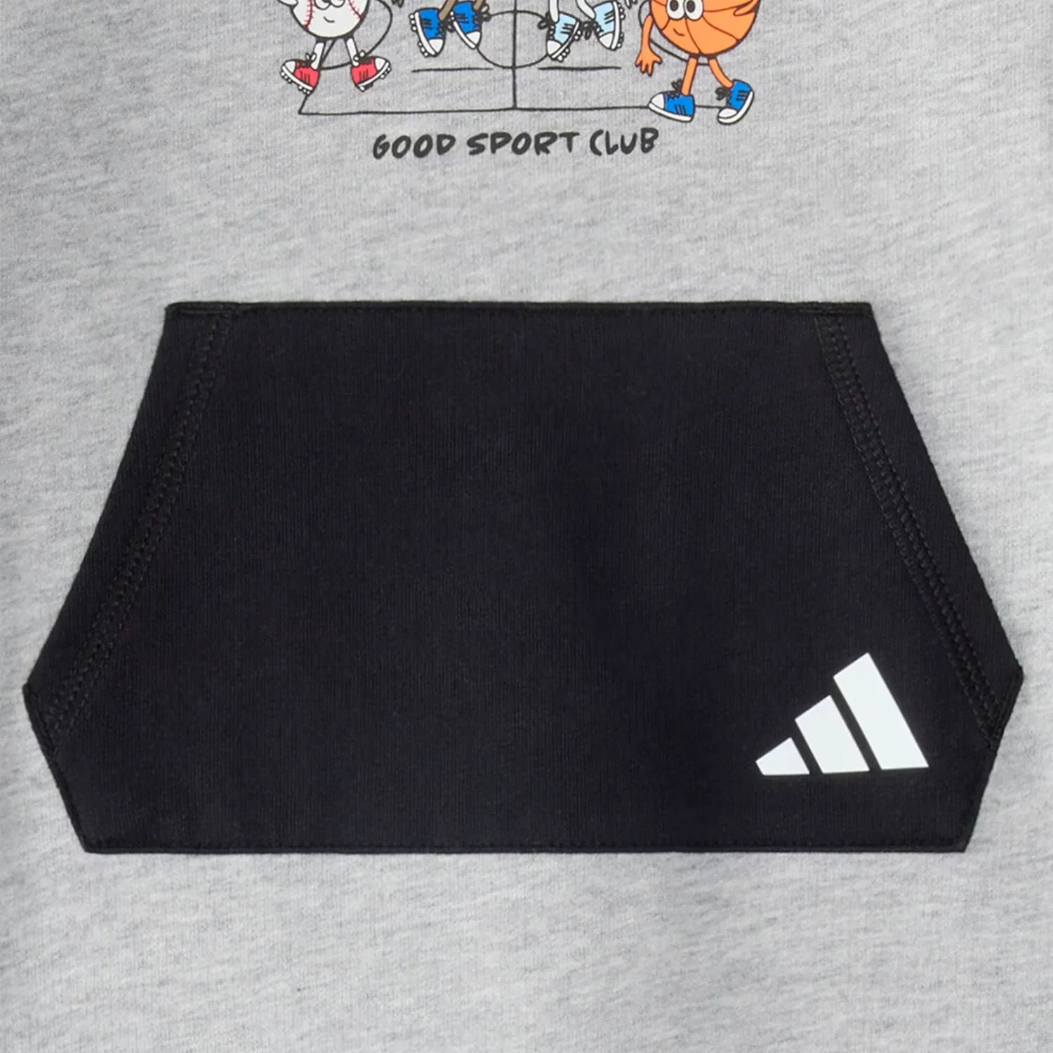 Детский спортивный комбинезон с длинным рукавом Adidas Sportswear, серый меланж — фото 4