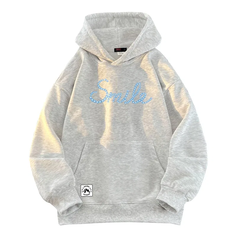Детский худи унисекс на молнии с капюшоном BALENO, White Heather Gray
