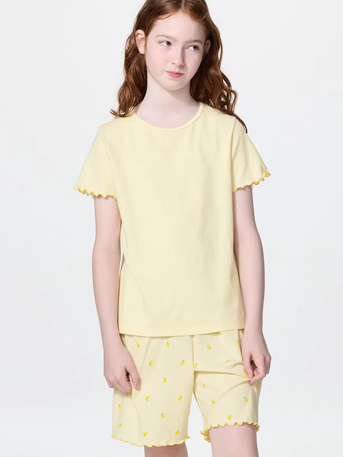 Комплект одежды Airism Uniqlo, девочки, желтый