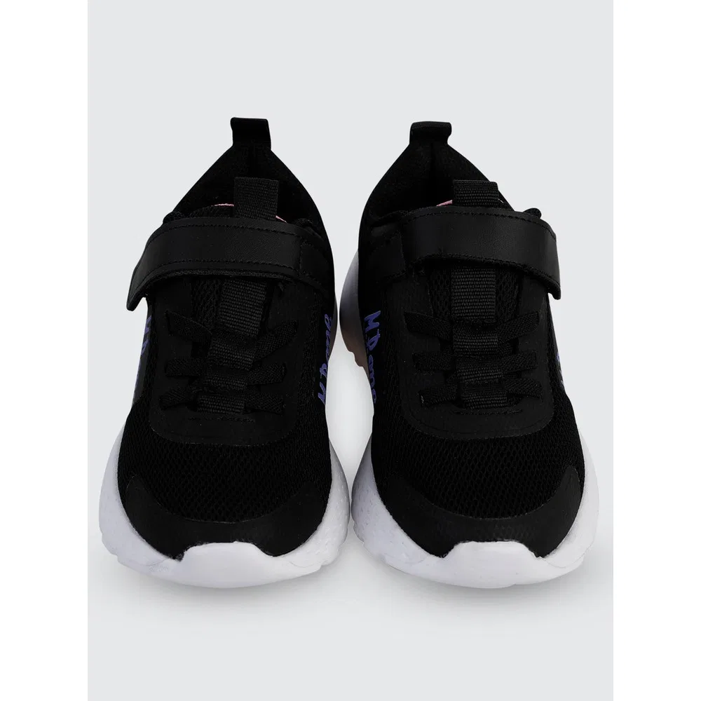 Детские спортивные кроссовки для девочек с контрастными акцентами, Black Lilac M.P — фото 4