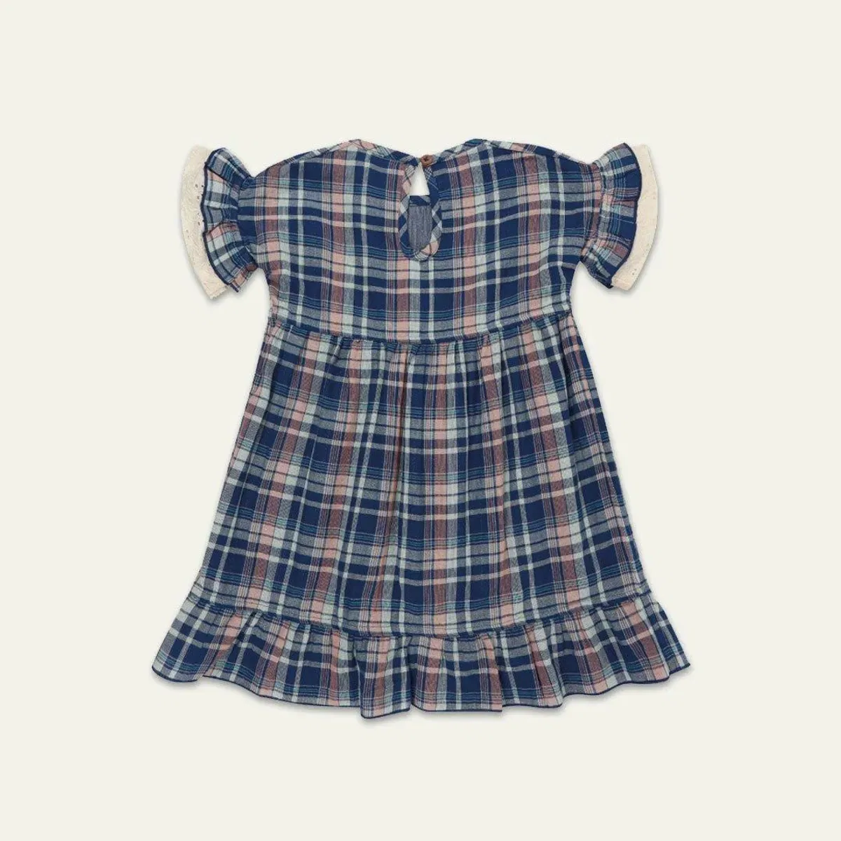 Платье в клетку фолк с длинным рукавом, реверсивное Lilly + Sid, Multi — фото 3