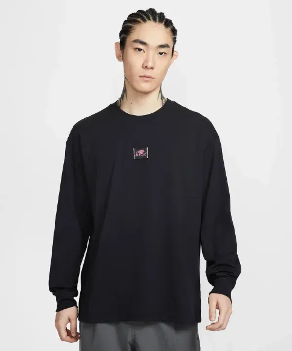 Футболка с длинным рукавом SportsWear, Nike, черный