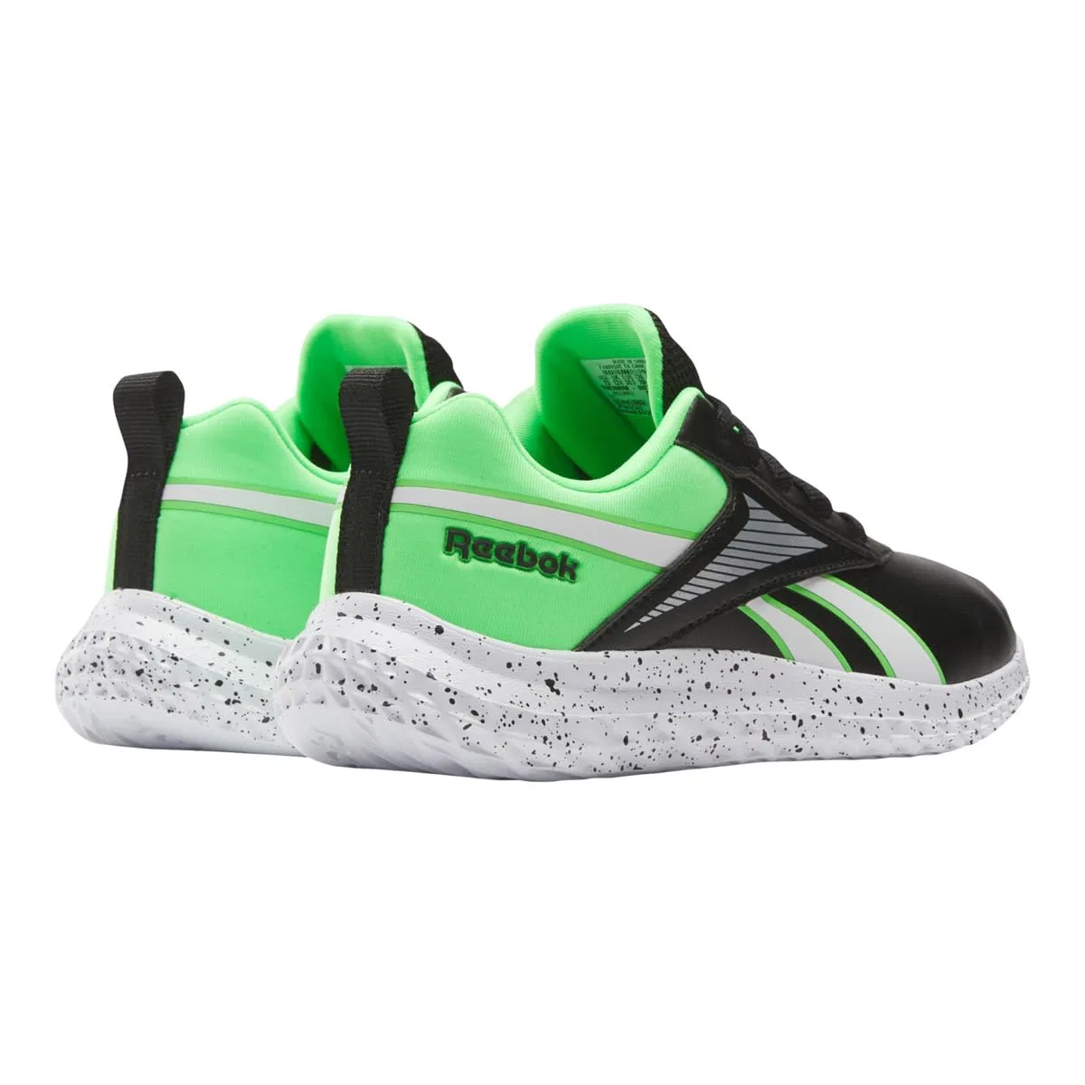 Детские кроссовки для мальчиков Rush Runner 5 Syn Reebok, Black Solarlime Ftwrwhite — фото 2