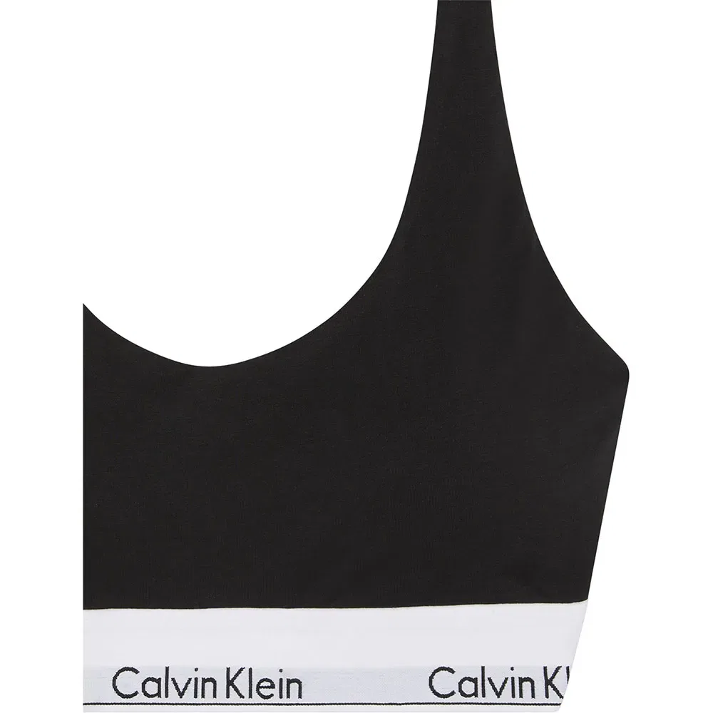 Женское бралетт с принтом логотипа Calvin klein, Black — фото 3