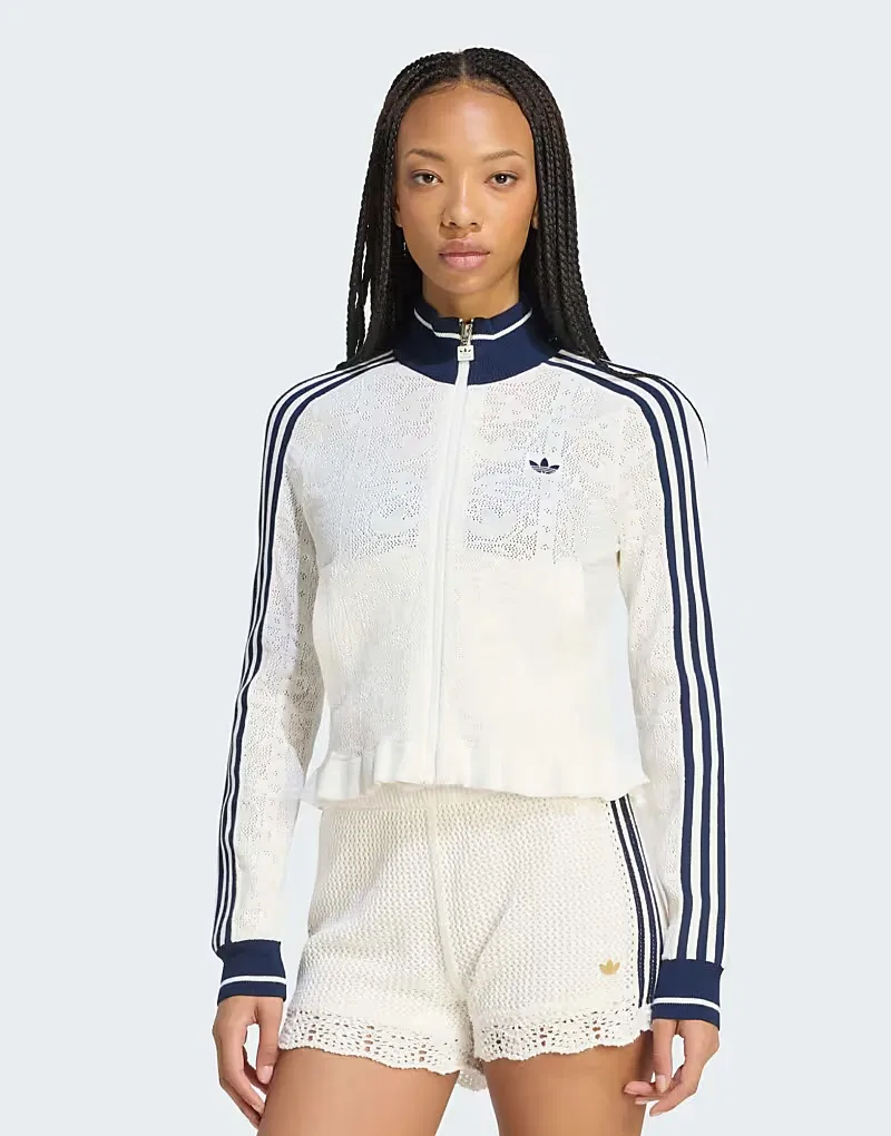 Спортивный топ Sports TT W Adidas Originals, Off White Night Indigo