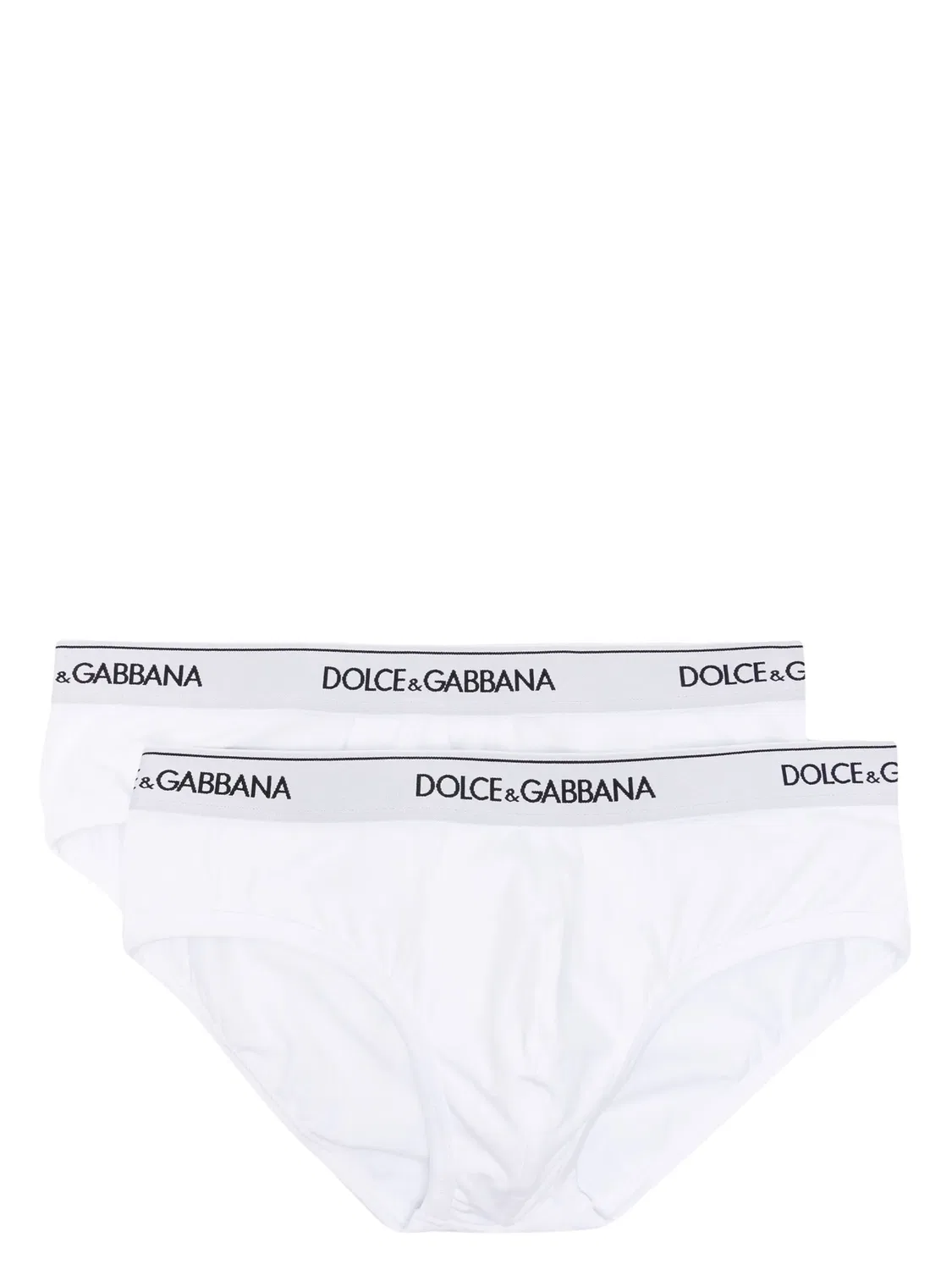 Набор трусов‑брефов с логотипом Dolce & Gabbana, белый